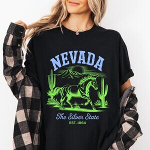 Nevada Desert Horse T-Shirt, Vintage Western Graphic Tee